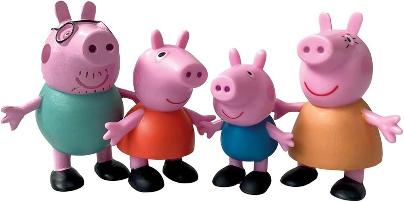Comansi Peppa Pig Collection Set - 4 Figures: Peppa, George, Mama and Papa - Image 1